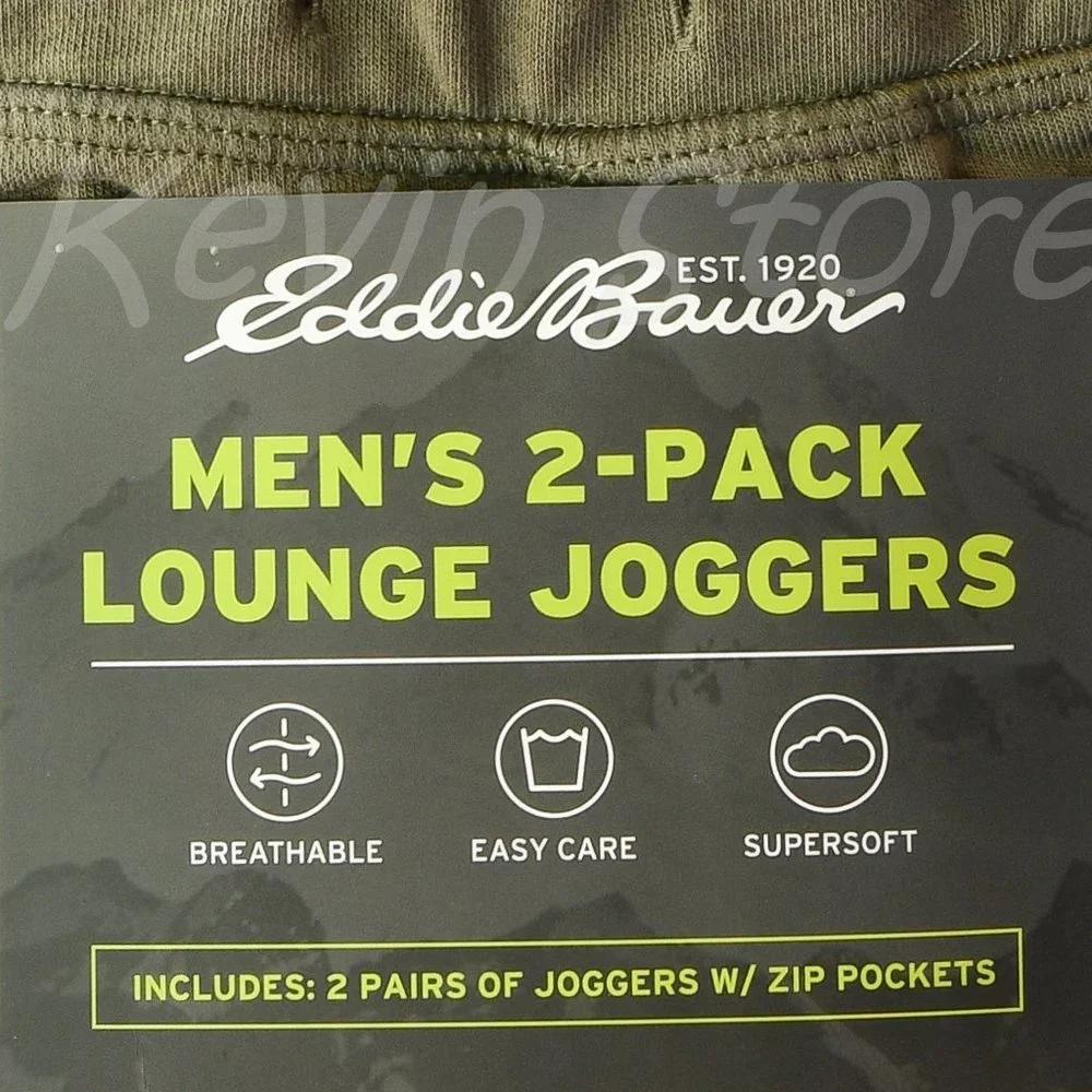 GREEN Eddie Bauer‎ Men’s Jogger, 2-pack - Picture 2 of 4